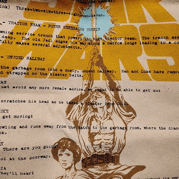 Star Wars Luke And Princess Leia Canvas Tote Bag - Picture 14 of 14